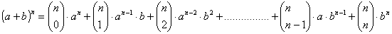 Potencia n-ésima de (a+b)