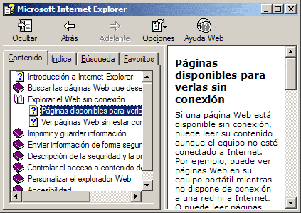 Ayuda contenidos