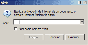 Menú abrir