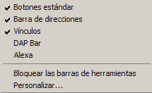 Menú barras