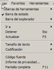 Menú ver
