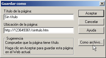 Submenú Guardar