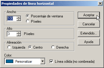 Menú línea