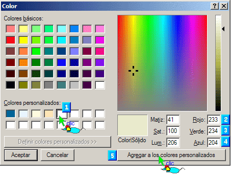 Paleta de colores
