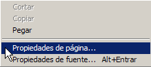 Propiedades de página I