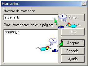 Ventana del marcador