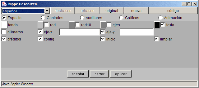 Panel de Espacio