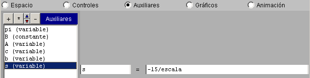 Configuración de s en escena 2