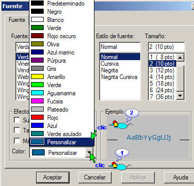 Personalizar color II