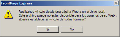 Ventana de aviso