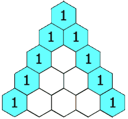 Triángulo de Pascal para n=3.