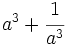 a^3+\cfrac{1}{a^3}\;