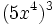 (5x^4)^3\;
