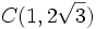 C(1,2\sqrt{3})