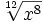 \sqrt[12]{x^8}