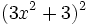 (3x^2+3)^2\;