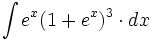 \int e^x(1+e^x)^3 \cdot dx