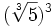(\sqrt[3]{5})^3\;