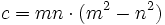 c=mn \cdot(m^2-n^2)