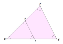Triángulos en la posición de Thales