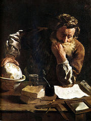 Arquímedes, por Domenico Fetti (1620).